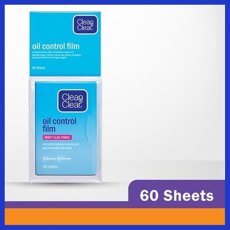 Jual CLEAN & CLEAR OIL CONTROL FILM BLUE 60 SHEET LEMBAR | Shopee Indonesia