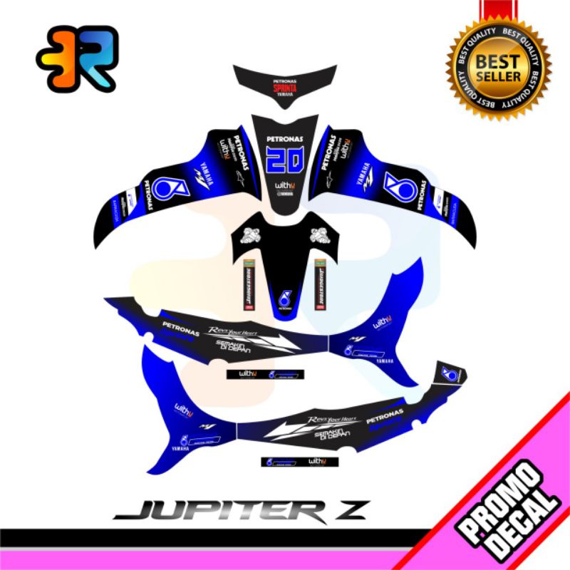 Jual Decal Stiker Yamaha Jupiter Z Burhan Petronas Full Body Shopee Indonesia