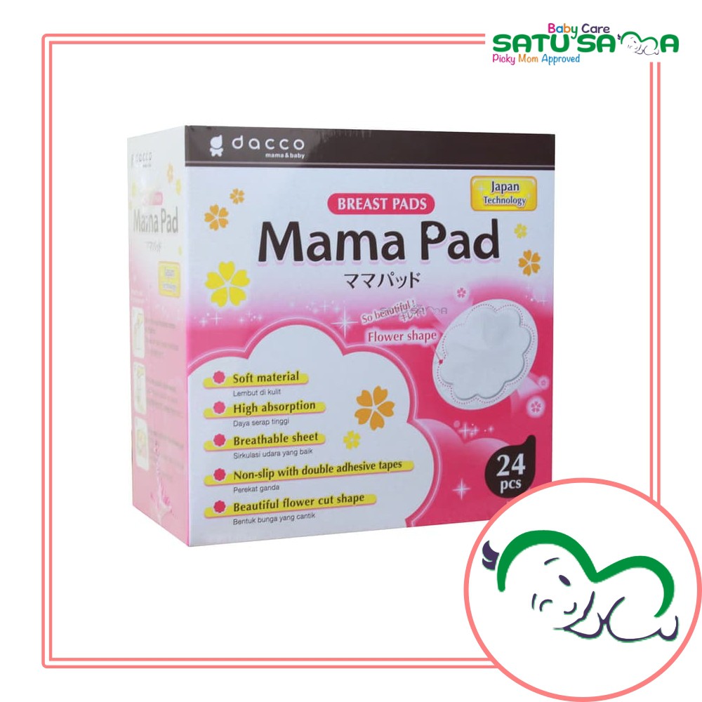 Jual MAMA PAD DISPOSABLE BREAST PADS PENYERAP ASI MAMAPAD FLOWER ISI 24 ...