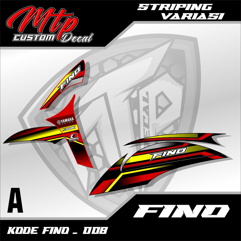 Jual Striping Sticker FINO- Stiker Variasi List Motor FINO MTP - 08 ...