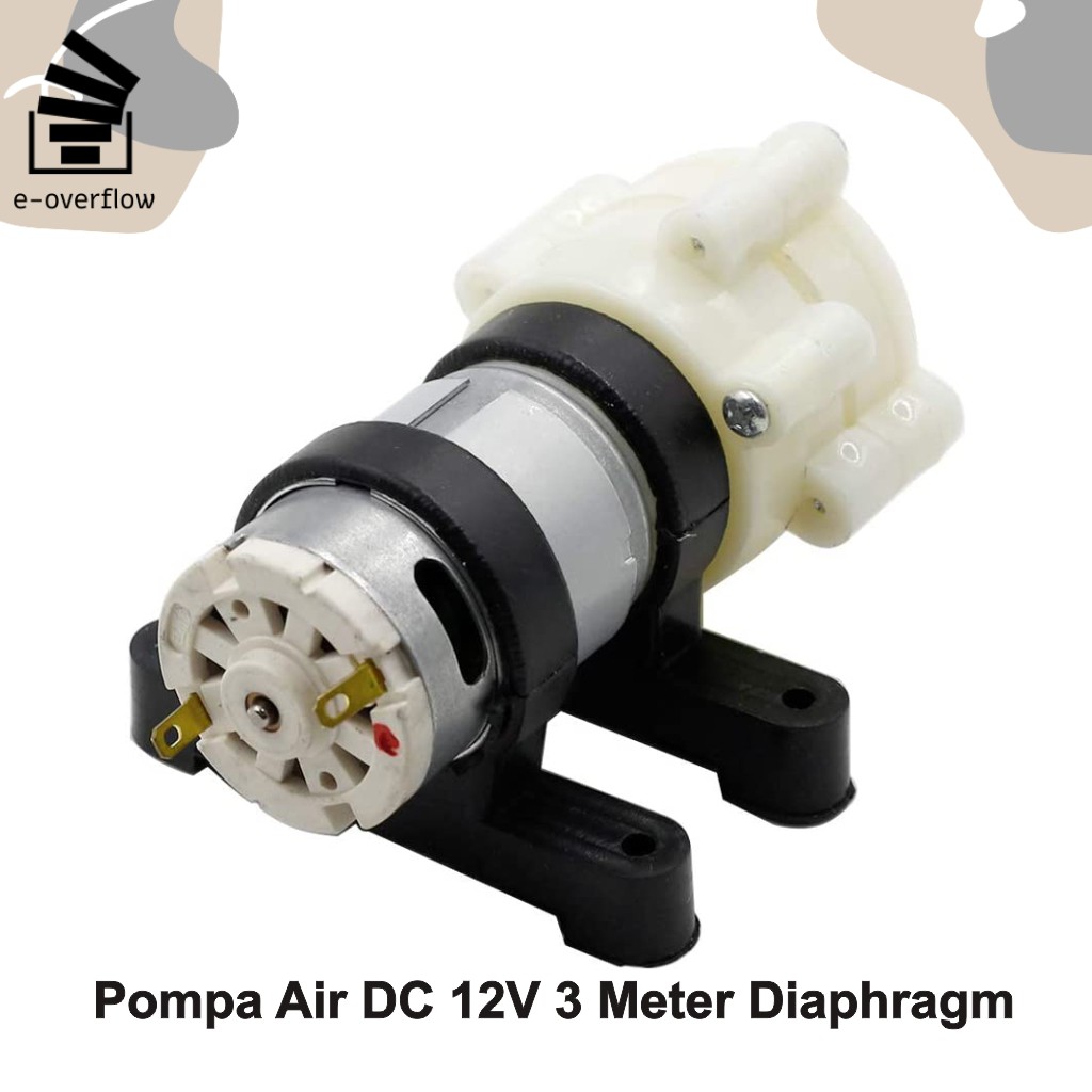 Jual Pompa Air DC 12V Akuarium R385 Water Pump Hidroponik Diaphragm 3 ...