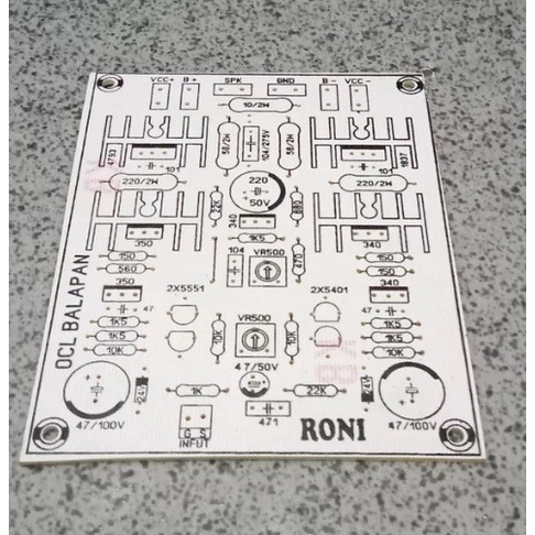 Jual PCB Driver Power Amplifier OCL BALAP Lapangan FIBER | Shopee Indonesia