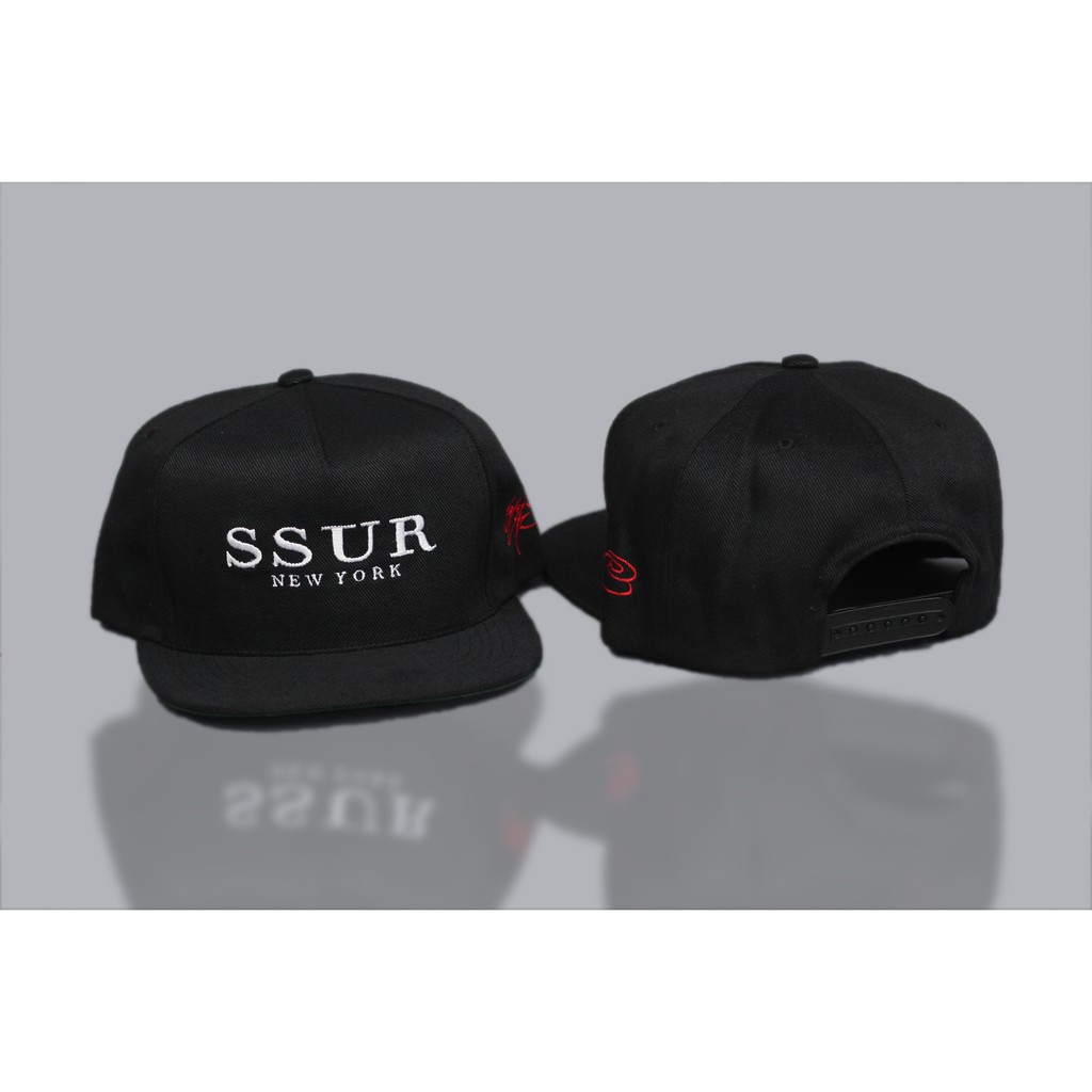 TOPI SSUR NEWYORK SNAPBACK HAT IMPORT QUALITY FULL TAG (FREE STICKER)
