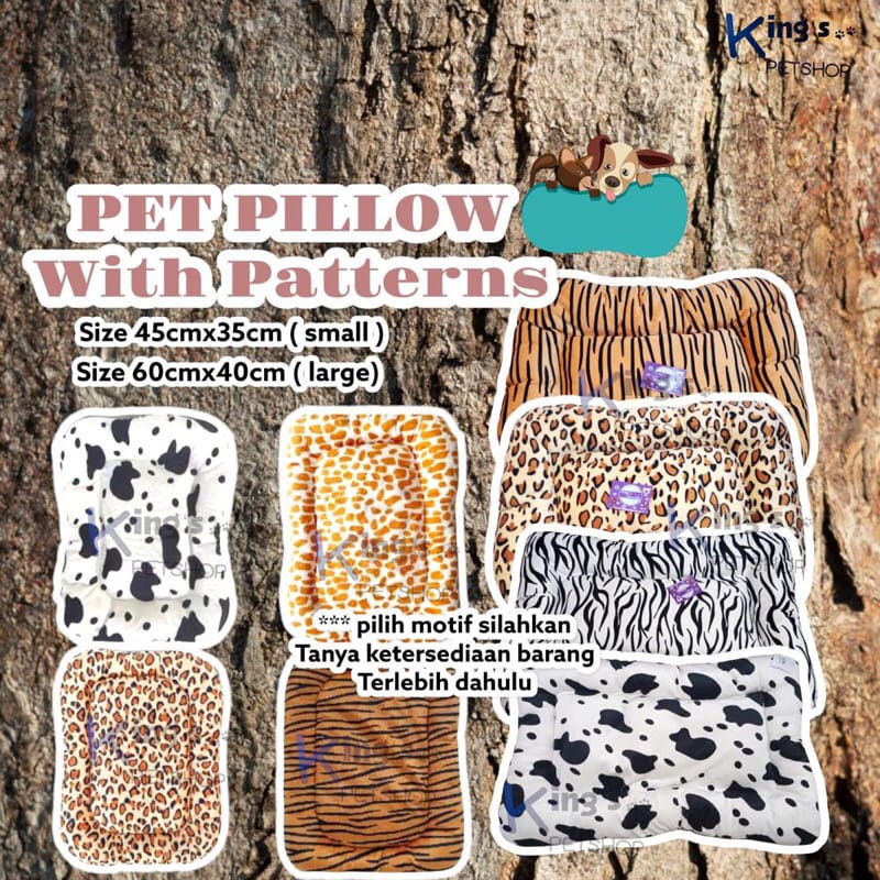 Jual PET PILLOW W/PATTERNS SMALL (kk31) / Tempat Tidur Hewan / Anjing ...