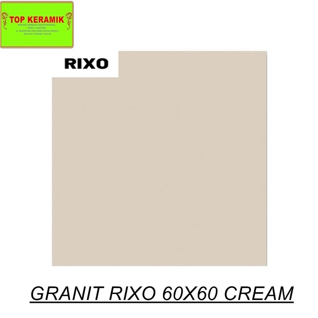 Jual Granite Rixo 60x60 Cream Polos | Shopee Indonesia