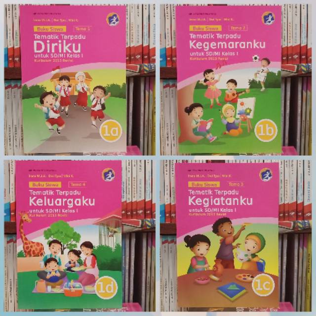 Jual Buku Siswa Tematik Terpadu SD kelas 1 semester 1 Erlangga | Shopee ...