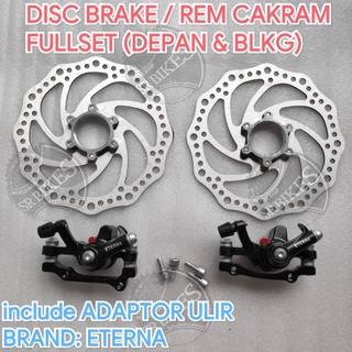 Disc brake set sepeda hot sale lipat