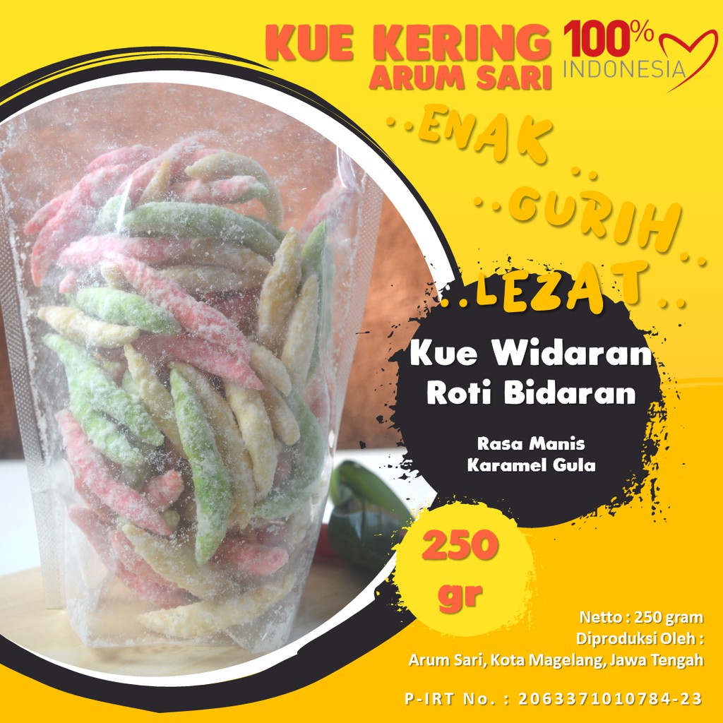 Jual Kue Kering Widaran Roti Bidaran Manis Snack Cemilan Sehat Instan