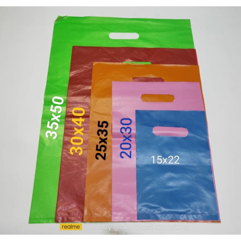 Jual Ecer Kantong Plastik Hd Plong Eco Warna Warni Shoping Bag