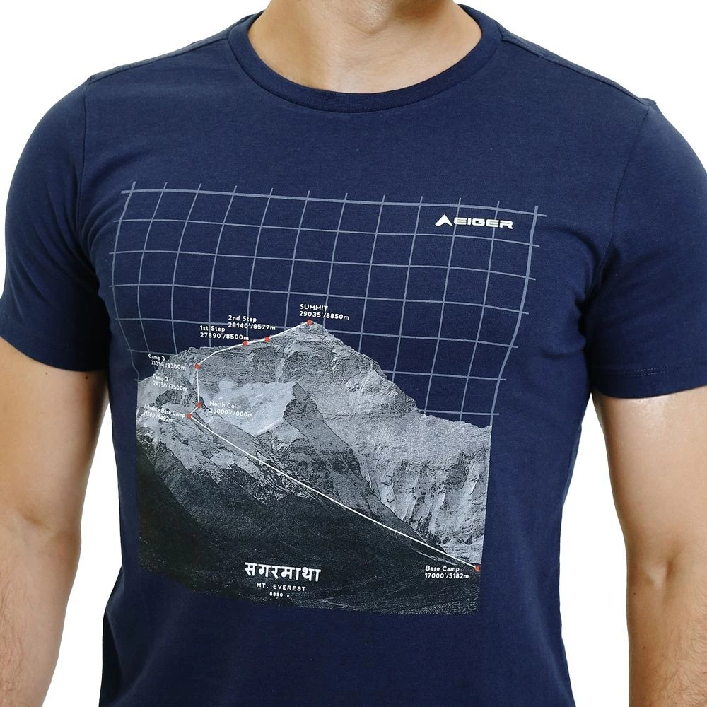 EIGER Himalayas 1.0 T-Shirt Pria – Kaos Outdoor Premium Cotton 24s foto 4