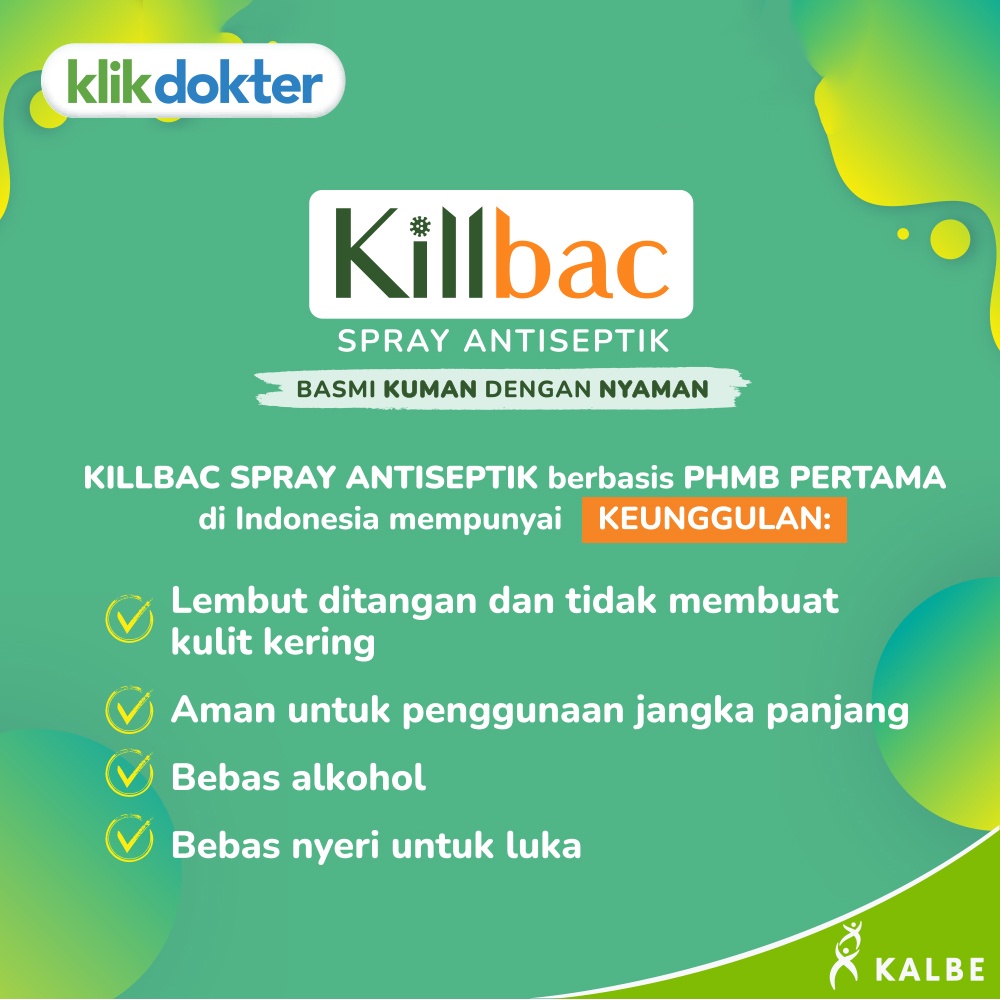 Jual Killbac Spray 60ml - Spray Antiseptik | Shopee Indonesia
