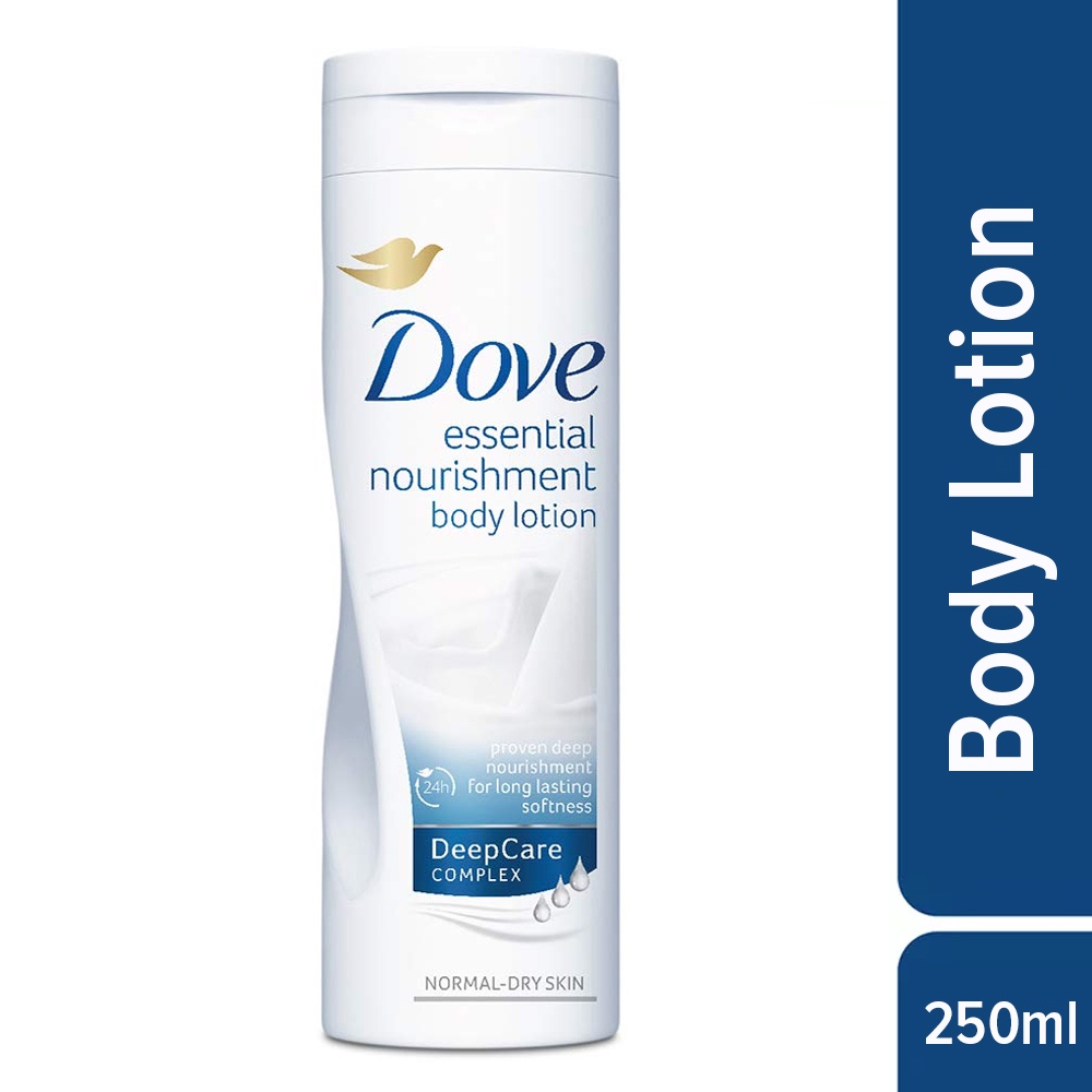 Jual Dove Essential Nourishment Body Lotion Deep Care Complex 250ml