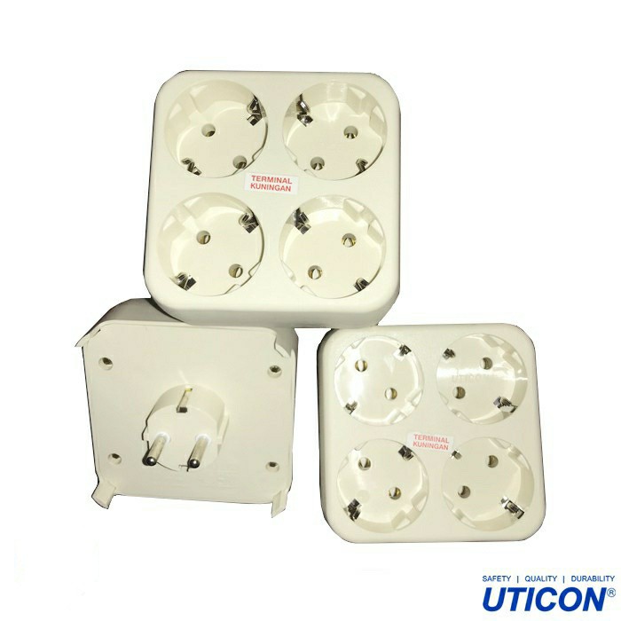 Jual (UTICON) STOP KONTAK 4 IN 1 + STEKER PLUG S-448 NA MULTI SOCKET ...