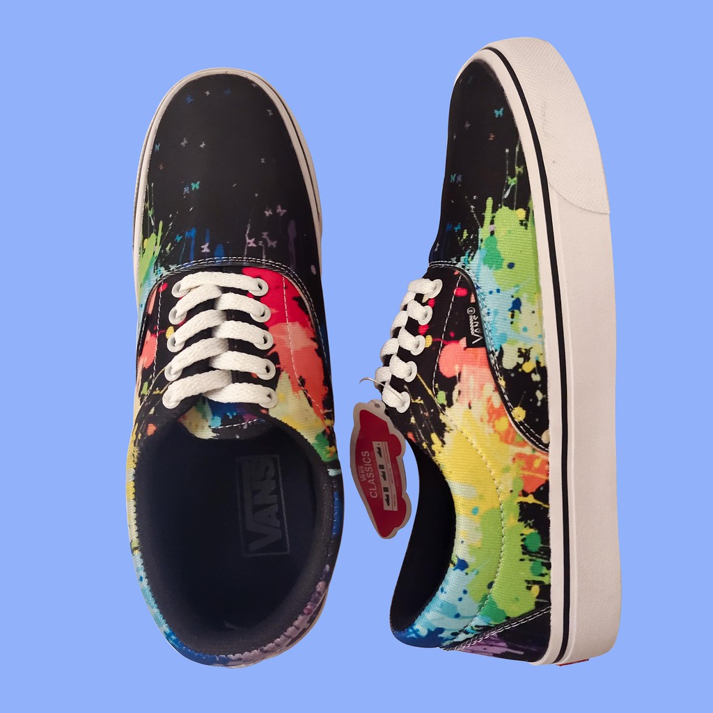 Jual Sepatu Vans Motif Galaxy Hitam Hitam Sepatu Sekolah Era Sk8