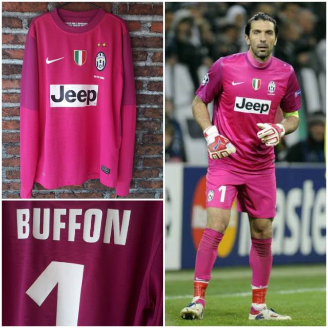 JERSEY RETRO JUVENTUS GK PINK 2012 2013 BUFFON