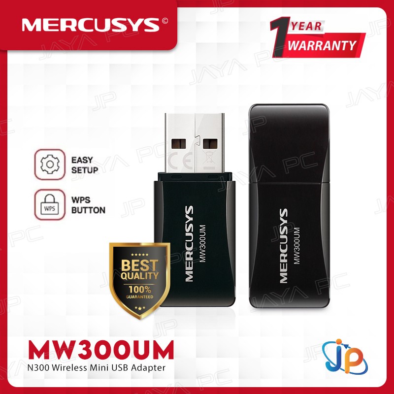 Jual Mercusys Mw300um N300 Wireless Mini Usb Adapter Shopee Indonesia