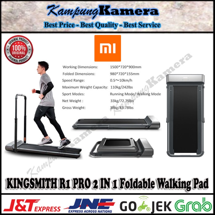 Jual KINGSMITH R1 Pro 2 in 1 Foldable Wakling Pad Treadmil | Shopee ...