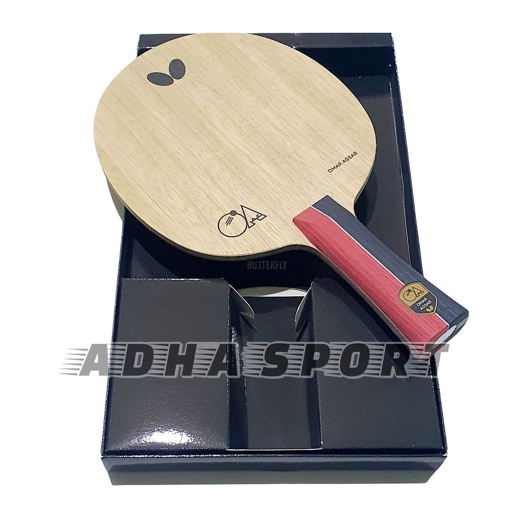 Jual Butterfly Omar Assar Kayu Bet / Blade Carbon Pingpong Tenis Meja