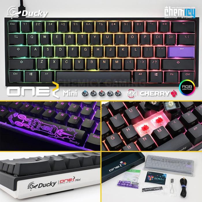 Jual ( Keyboard Gaming ) Ducky One 2 Mini RGB LED 60% Mechanical Gaming ...