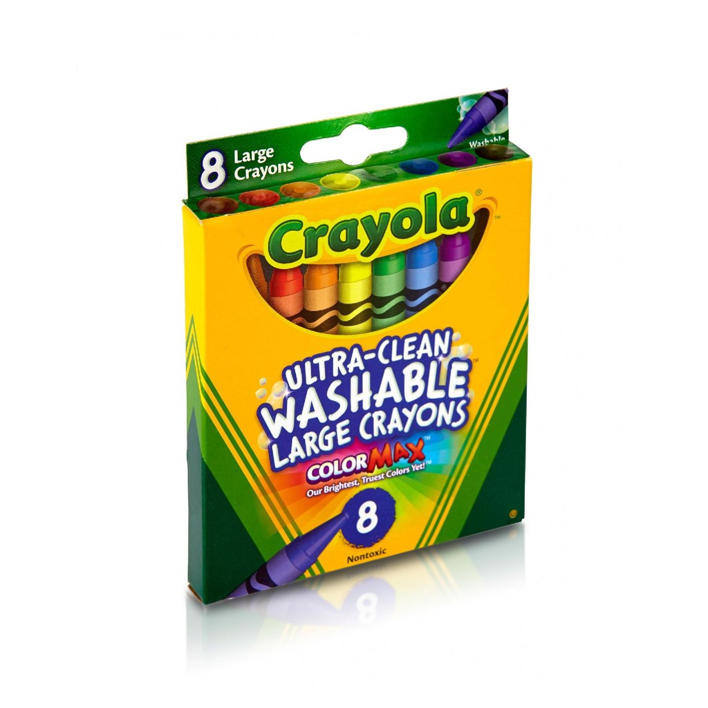 Jual Crayola Ultra-Clean Washable Large Crayon - 8 Color | Shopee Indonesia