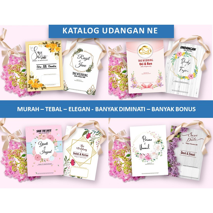 Jual Contoh Sample Katalog Undangan 19 Model Ne Shopee Indonesia