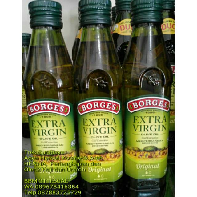 Jual Minyak Zaitun Extra Virgin Olive Oil Borges 250 ml 250ml BISA