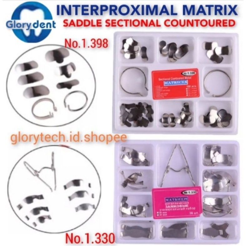 Jual Dental Saddle Matrix / Saddle Matrix Sectional Contoured Shopee Indonesia
