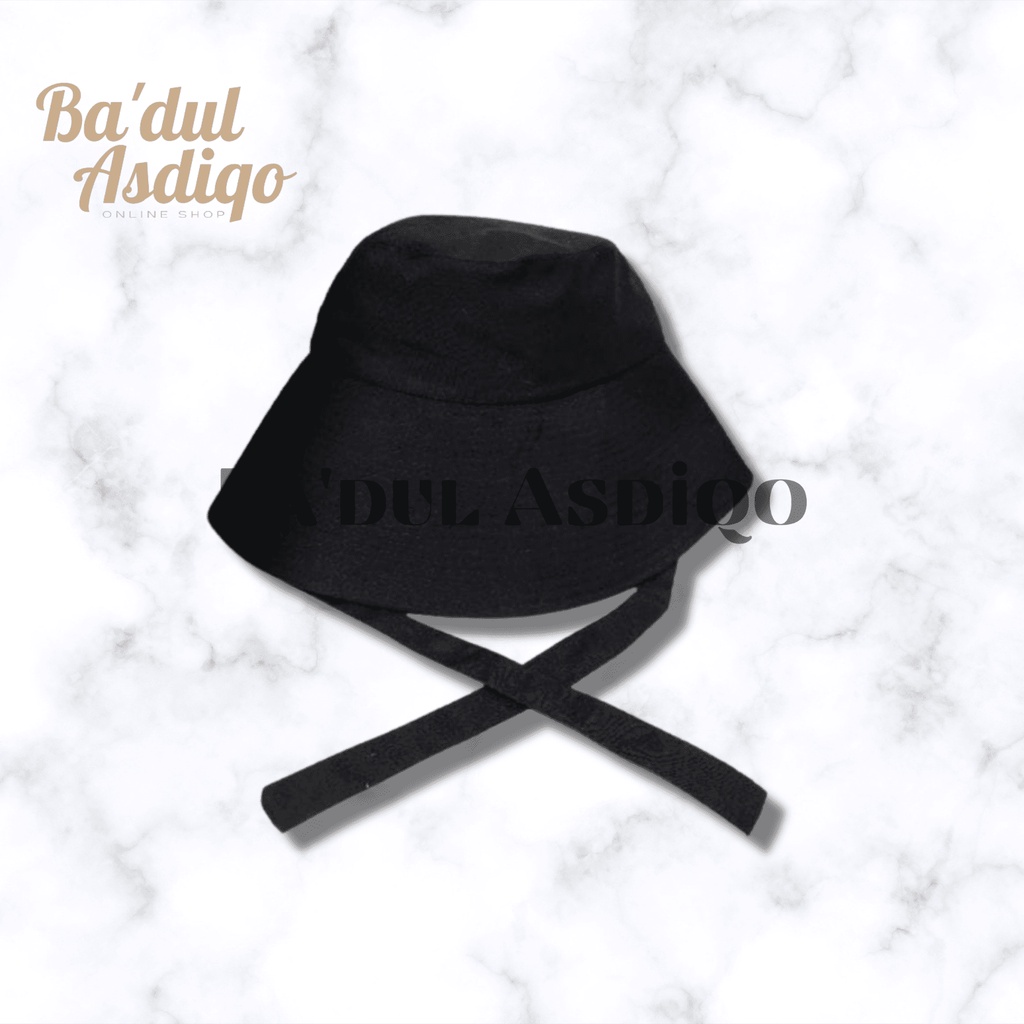 Jual HAT-bucket hat selegram aksen tali\Bucket hat super lebar TALI ...