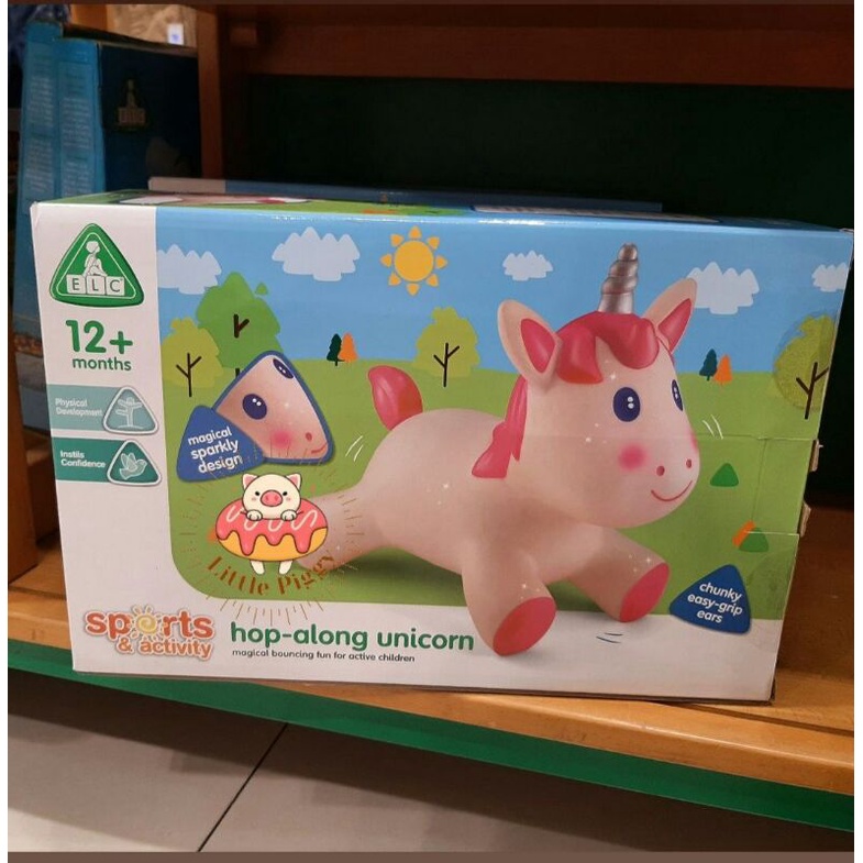 Jual ELC hop along unicorn dino hopper bounce Shopee Indonesia