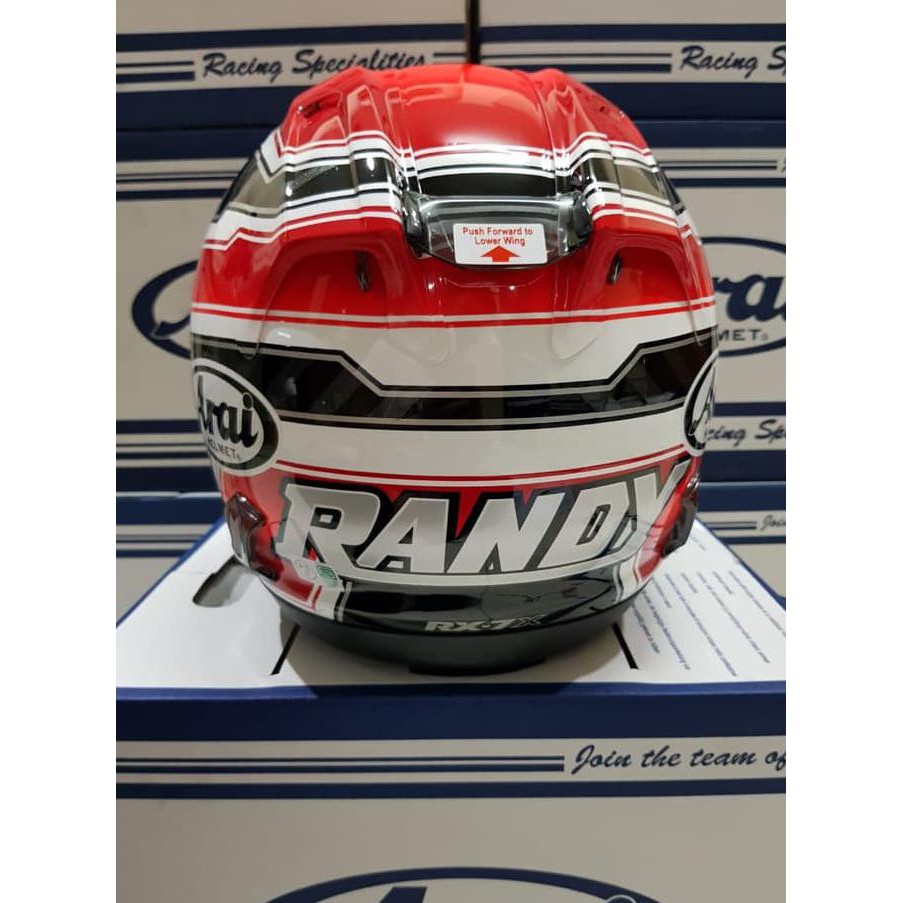 Jual TERMURAH HELM ARAI RX 7X RANDY MAMOLA MERAH Shopee Indonesia