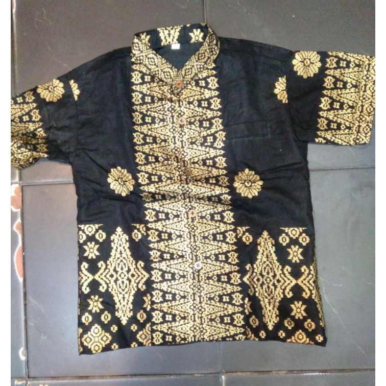 Jual KEMEJA ANAK BATIK SONGKET PALEMBANG/GAUN ANAK BATIK SONGKET ...