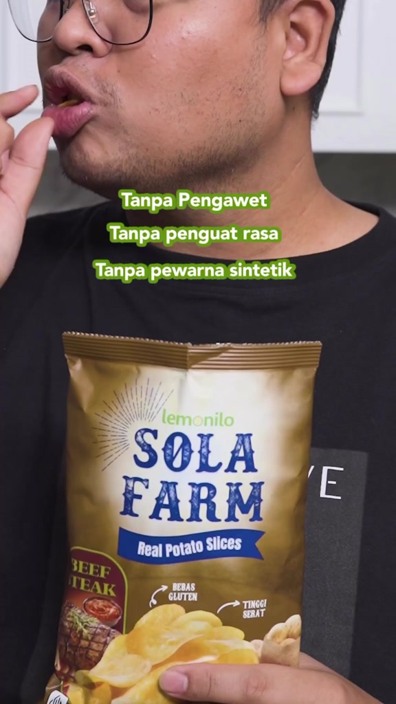 Jual LEMONILO Sola Farm 45g - Keripik Kentang - Roasted Seaweed / Beef ...