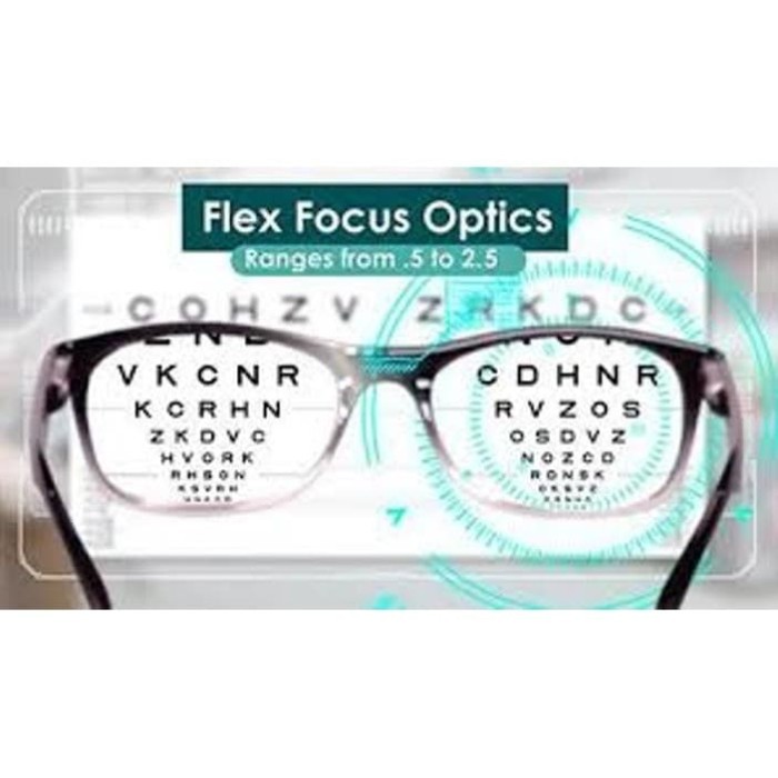 Jual FLEX FOCUS OPTICS Kacamata Baca buku nonton film Fokus Otomatis