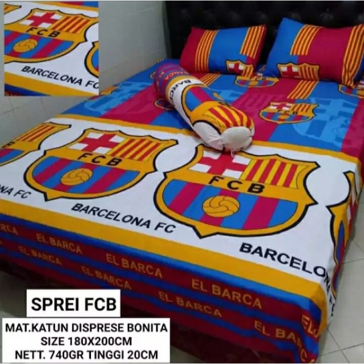 Jual Sprei Home Made Culb Bola Barcelona Fc Shopee Indonesia