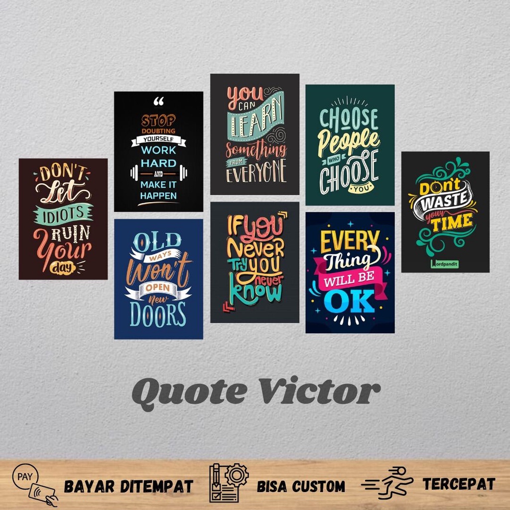 Jual Poster Aesthetic Quote Victor | Poster dinding kamar | Poster ...