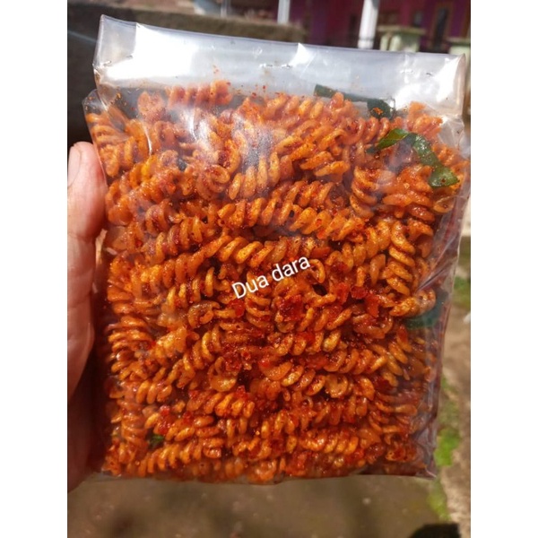 Jual 250gr Seblak Makaroni Spiral Kriwil Pedas Daun Jeruk Shopee