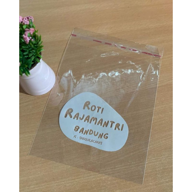 Jual Sablon Plastik Opp Roti 14x16 sablon 1000pcs Sablon Plastik Murah ...