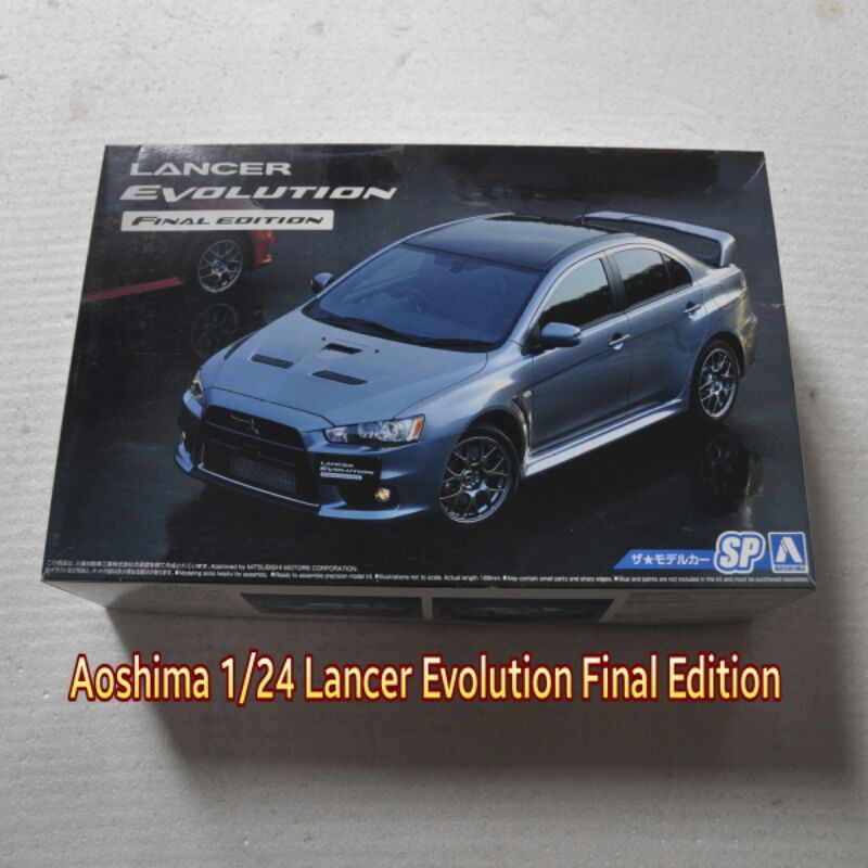 Jual Model Kit 1/24 Aoshima tipe Lancer Evo X Final Edition Original ...