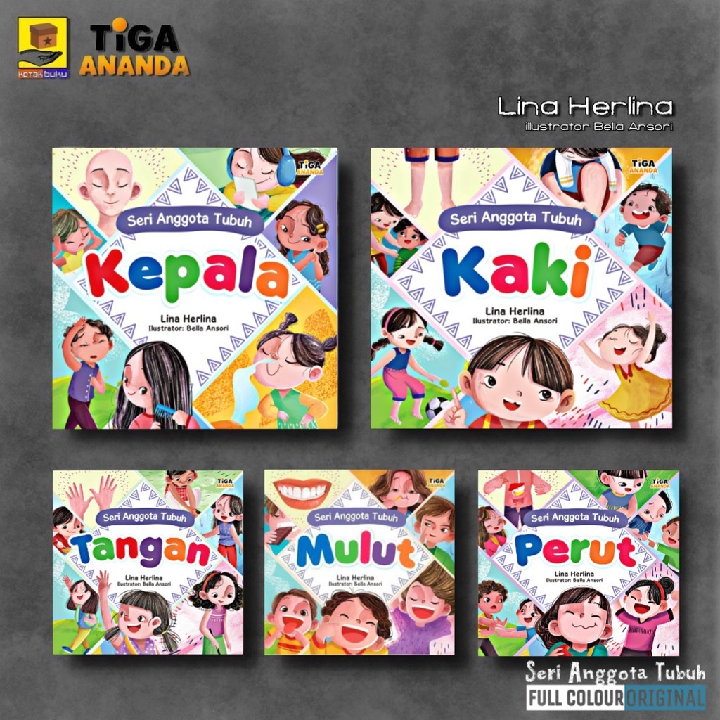 Jual Buku Seri Anggota Tubuh Tangan / Tangan / Kaki / Kepala / Mulut
