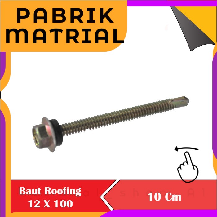 Jual Alat Baut Skrup Sekrup Roofing Bolt Seal Solar Flat Pertukangan Perkakas Toolkit Lengkap