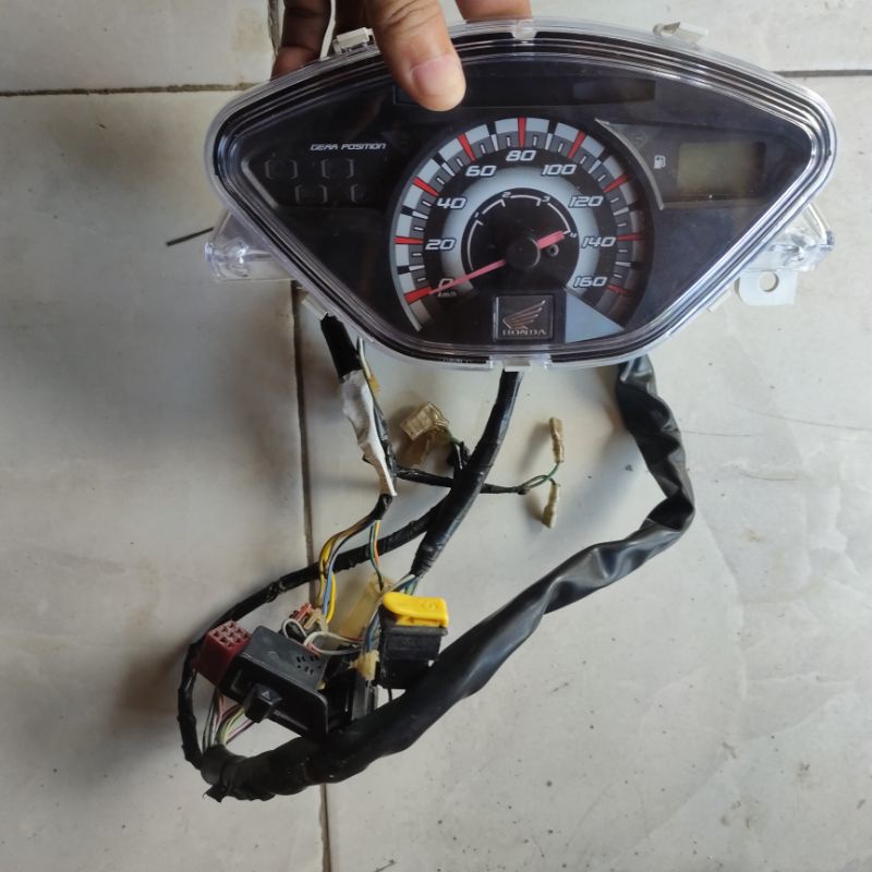 Jual speedometer Supra x 125 lengkap dengan soket soket speedometer