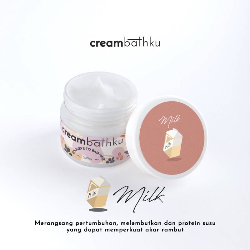 Jual [Creambathku] Masker Rambut (Milk) 200ml (New variant) | Shopee ...