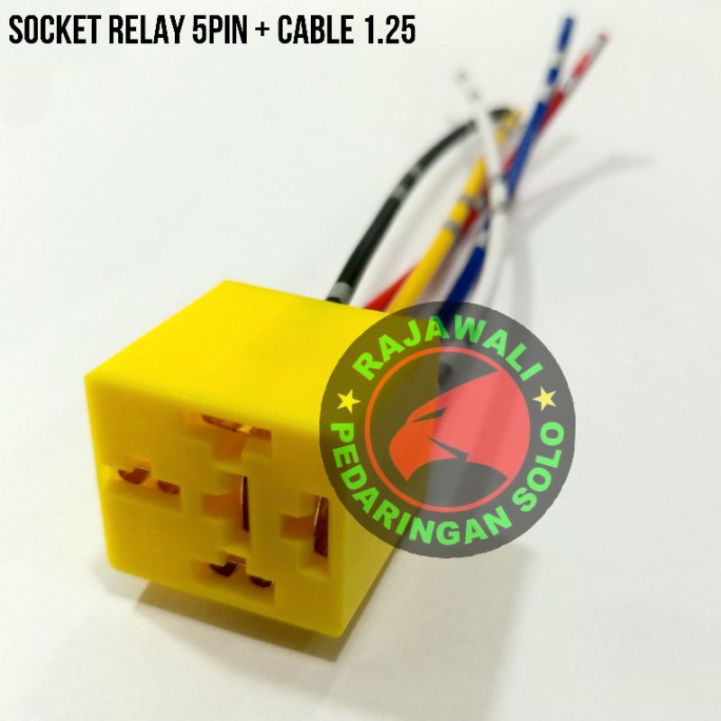 Jual SOKET RELAY 5 KAKI 5 PIN SOKET KLAKSON OTOMOTIF Shopee Indonesia