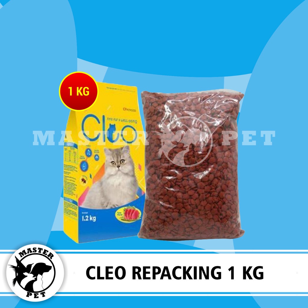 Jual Cat Food CLEO repacking makanan kucing repack 1 KG | Shopee Indonesia
