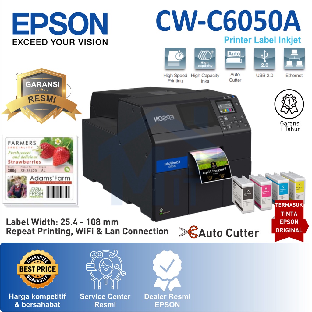 Jual Printer Epson Label ColorWork Color Work C6050A C6050A C6050