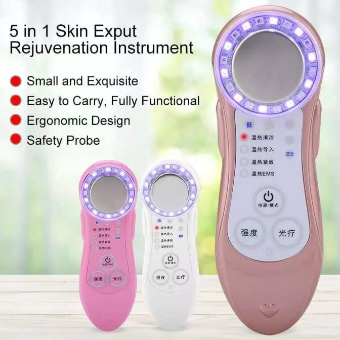 Jual Promo 5in1 Alat Detox Ultrasound Ultrasonik Setrika Wajah Ems Pdt Led Shopee Indonesia 4039