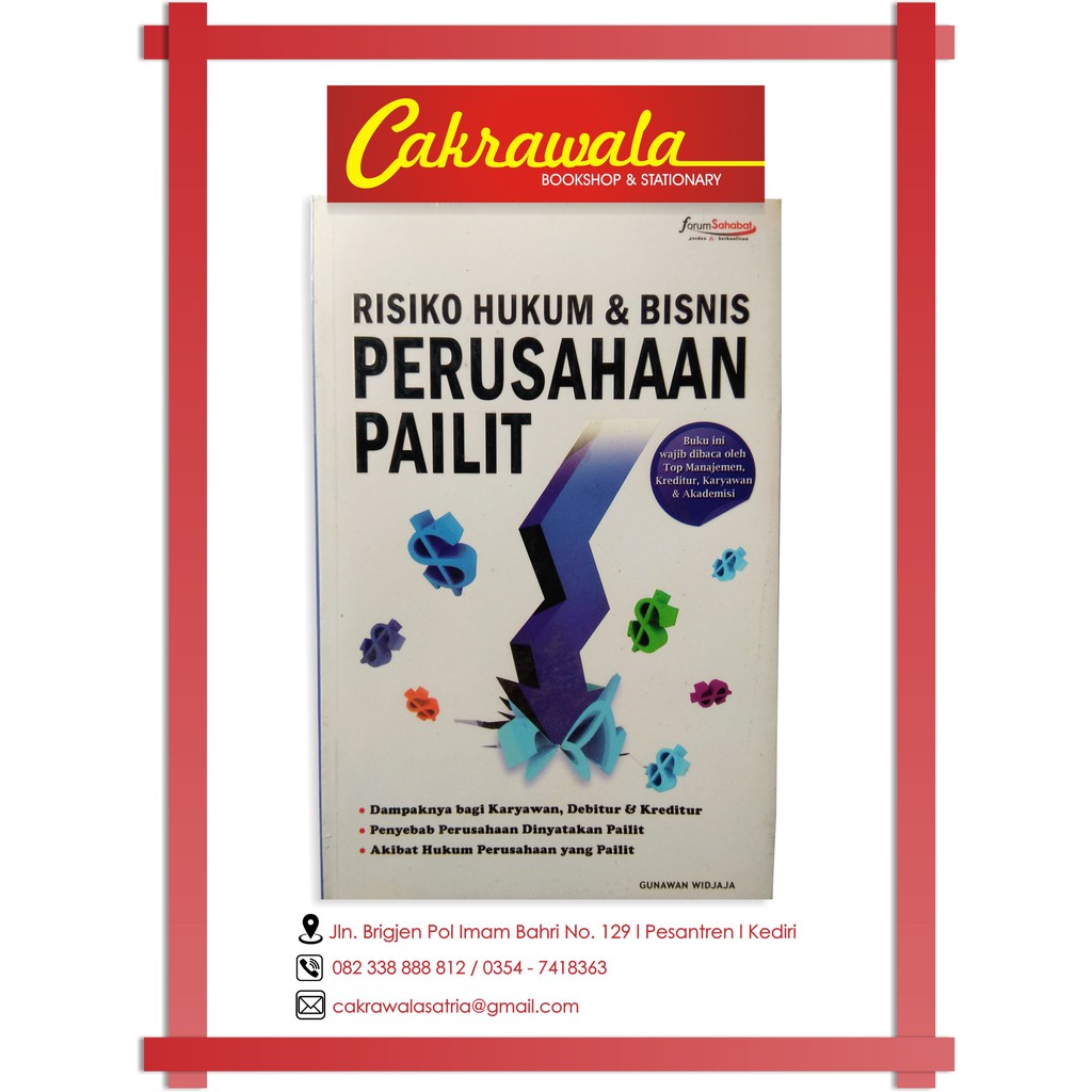 Jual BUKU HUKUM:RISIKO HUKUM DAN BISNIS PERUSAHAAN PAILIT | Shopee ...