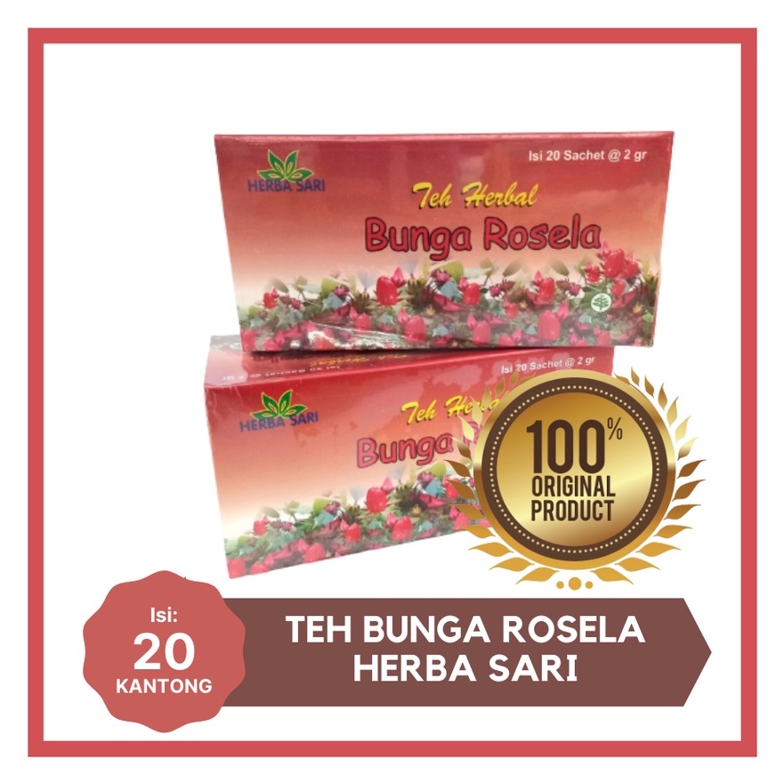 Jual Teh Celup Herbal Bunga Rosella Herba Sari Shopee Indonesia