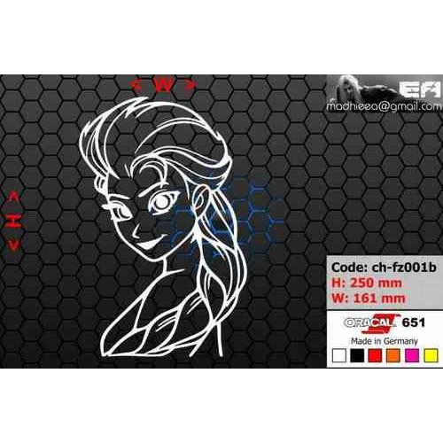 Jual ea cutting sticker / decal Code: ch-fz001b ( frozen elsa ...