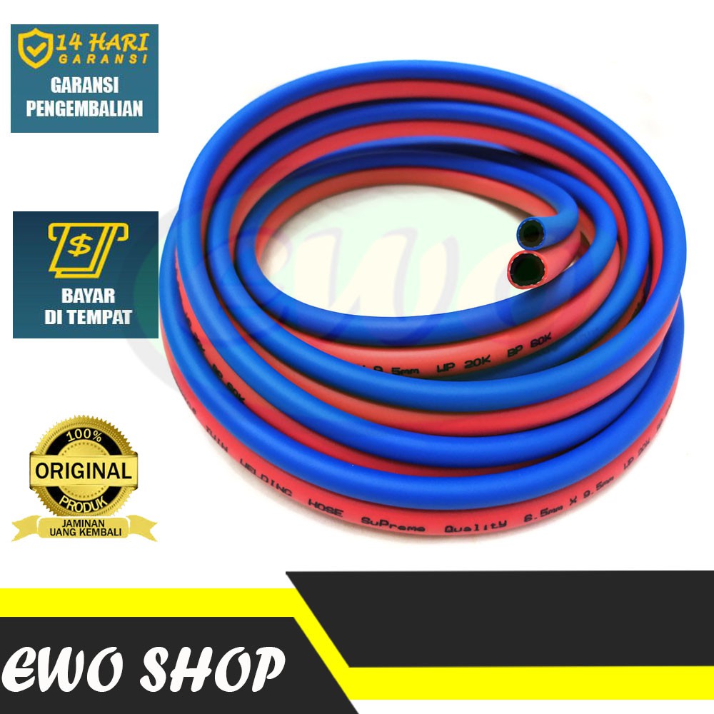 Jual Selang Las Double Pajang 3 Meter Untuk Blender Las Potong RPO